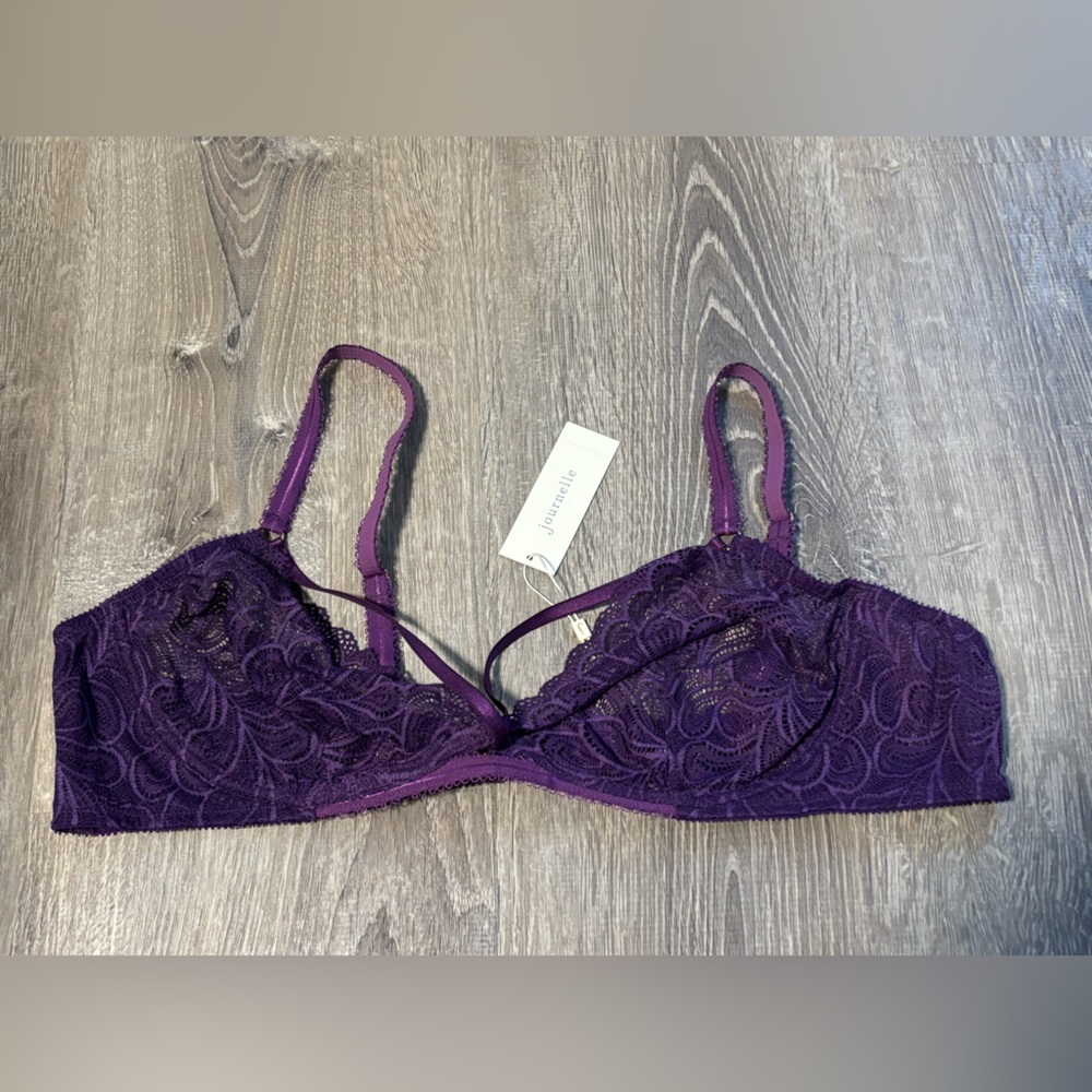 Journelle NWT Purple lace bra size XXL
